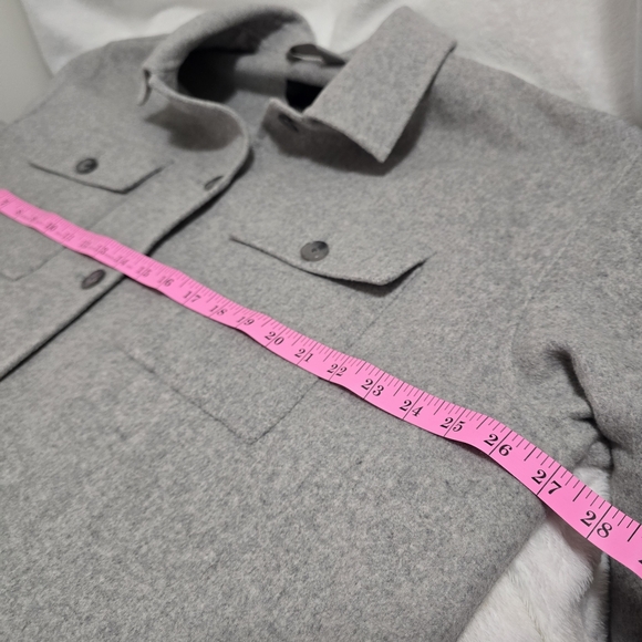 Banana Republic Gray Double Faced Shirt Jacket XL - Picture 8 of 12